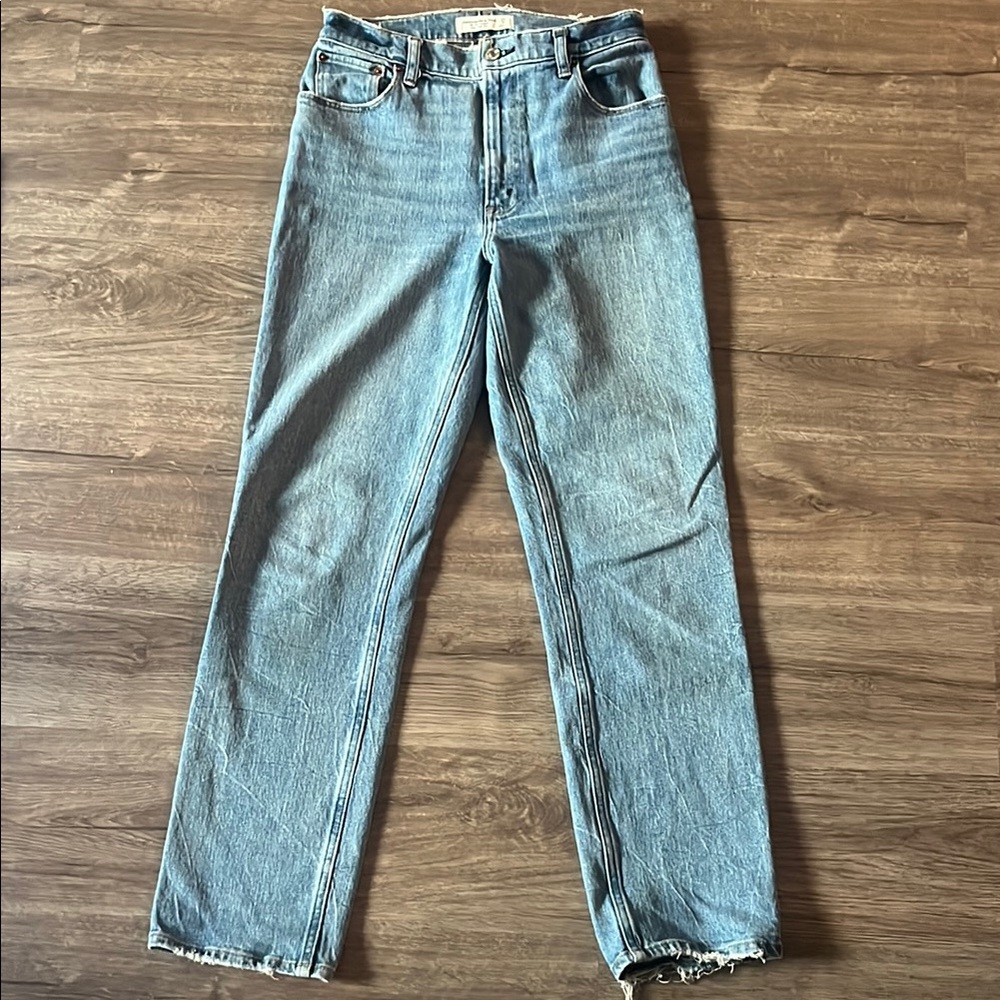 Abercrombie & Fitch Blue Straight Leg Jeans